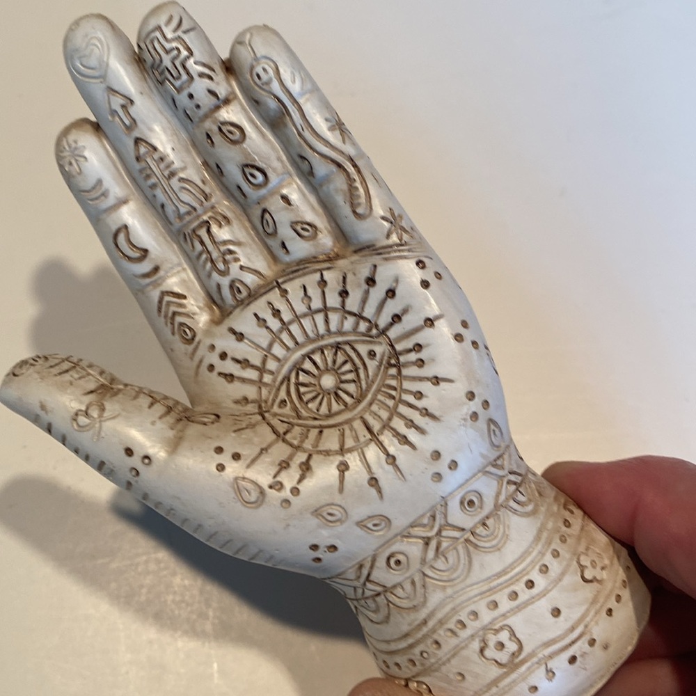NWT Hamsa Hand, Palmistry, Fortune Teller, Halloween Decor